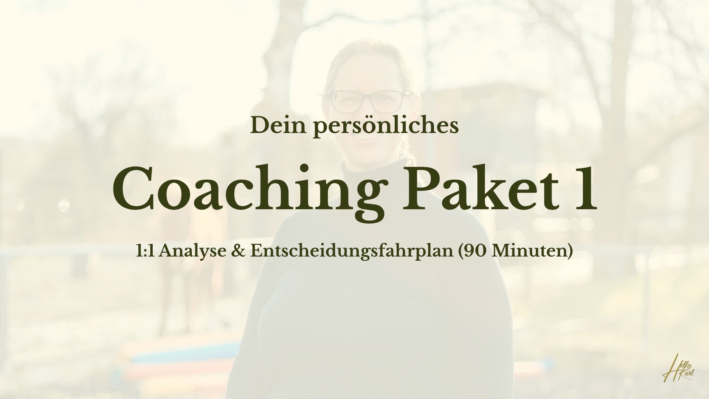 1:1 Analyse & Entscheidungsfahrplan (90 Minuten)